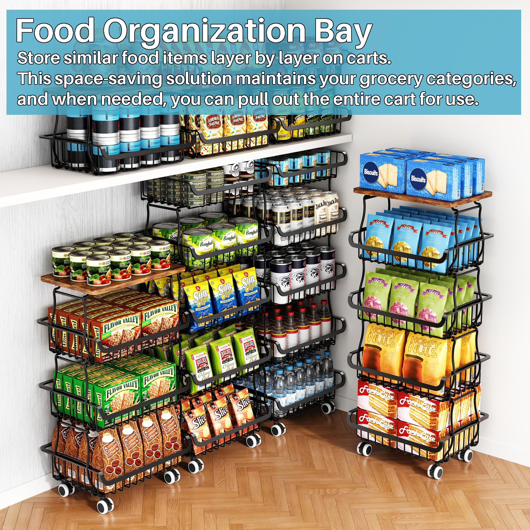 Jusdyrack multiroom organizer for kitchen, bathroom, and laundry.