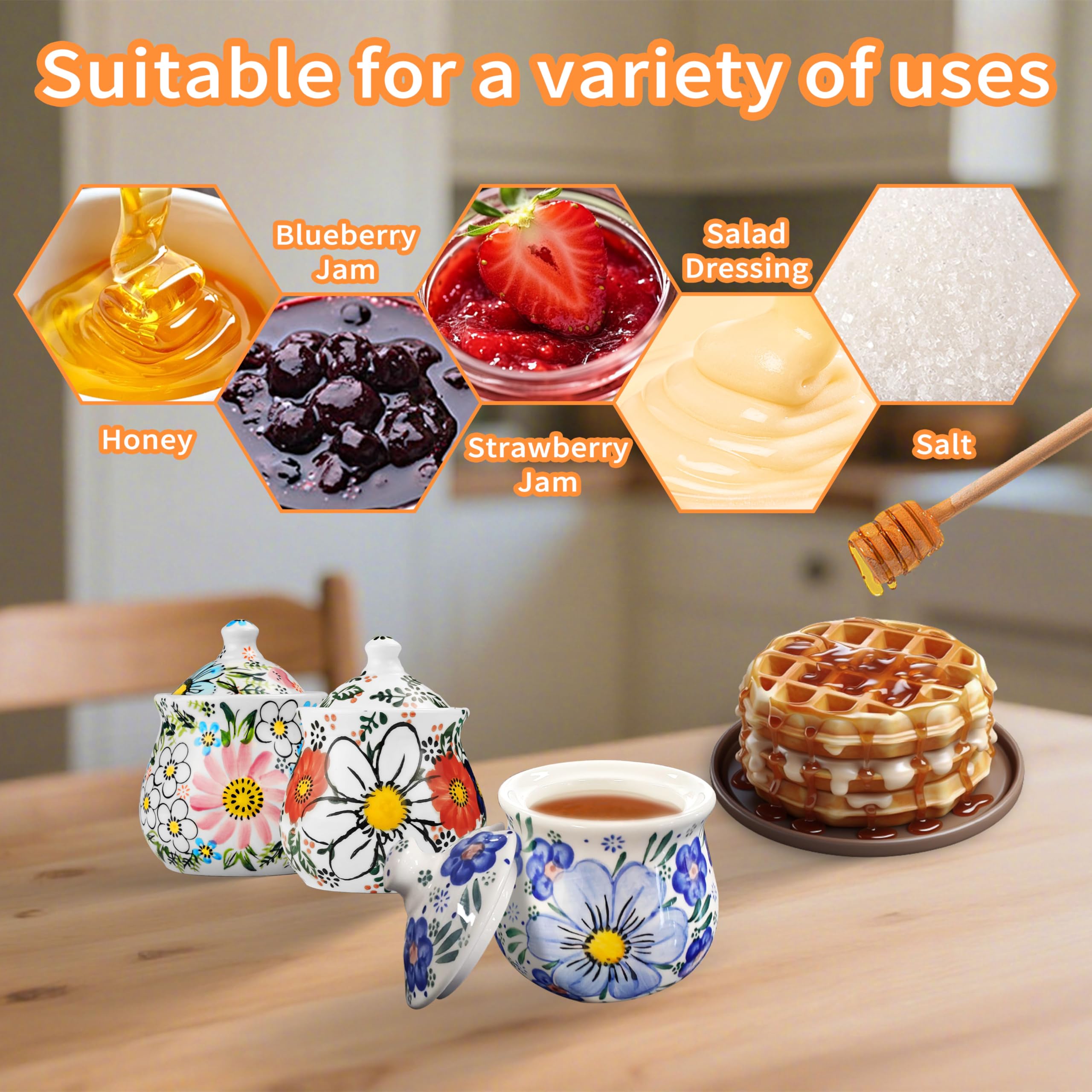 JUSONEY gift-ready honey pot suitable for weddings or housewarmings.