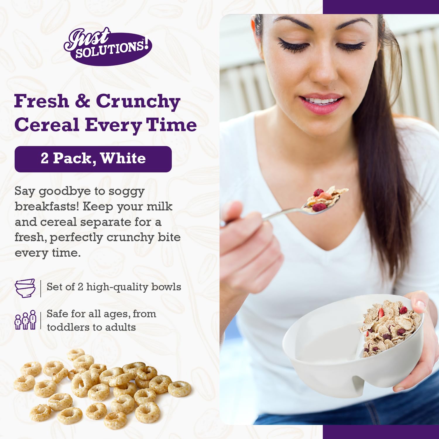 Just Artifacts Just Crunch two-pack bowls ready for meals and snacks.