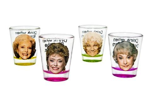 Just Funky Golden Girls shot glasses showcasing Blanche for festive toast moments.