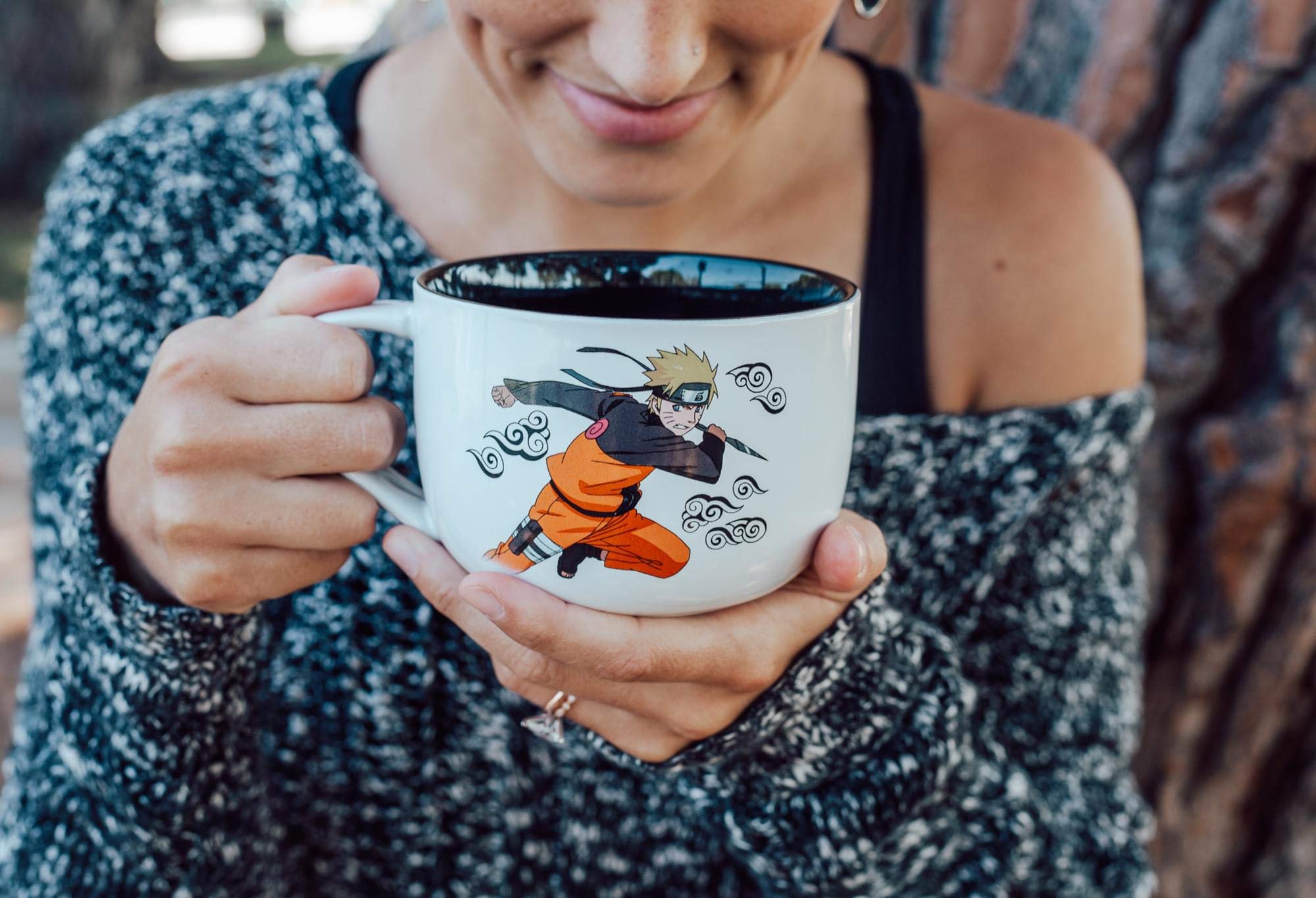 JUST FUNKY hand-wash-only mug helps preserve print quality.