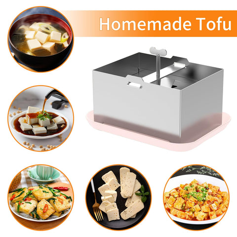 JUSTHERE large-capacity mold yields more tofu per batch.