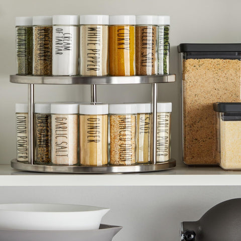 Juvale 18/10 stainless steel construction ensures durable, long-lasting kitchen storage.