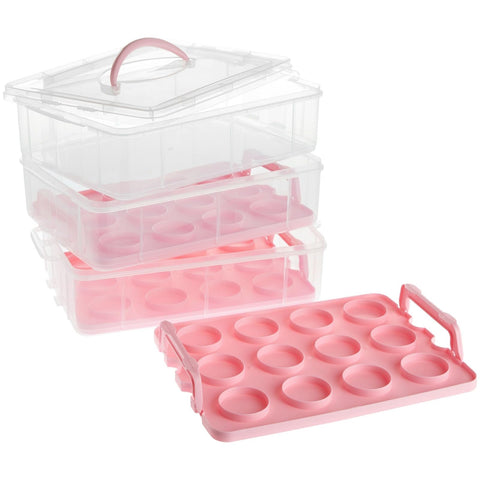Juvale cake carrier for 36 cupcakes ensuring fresh presentation