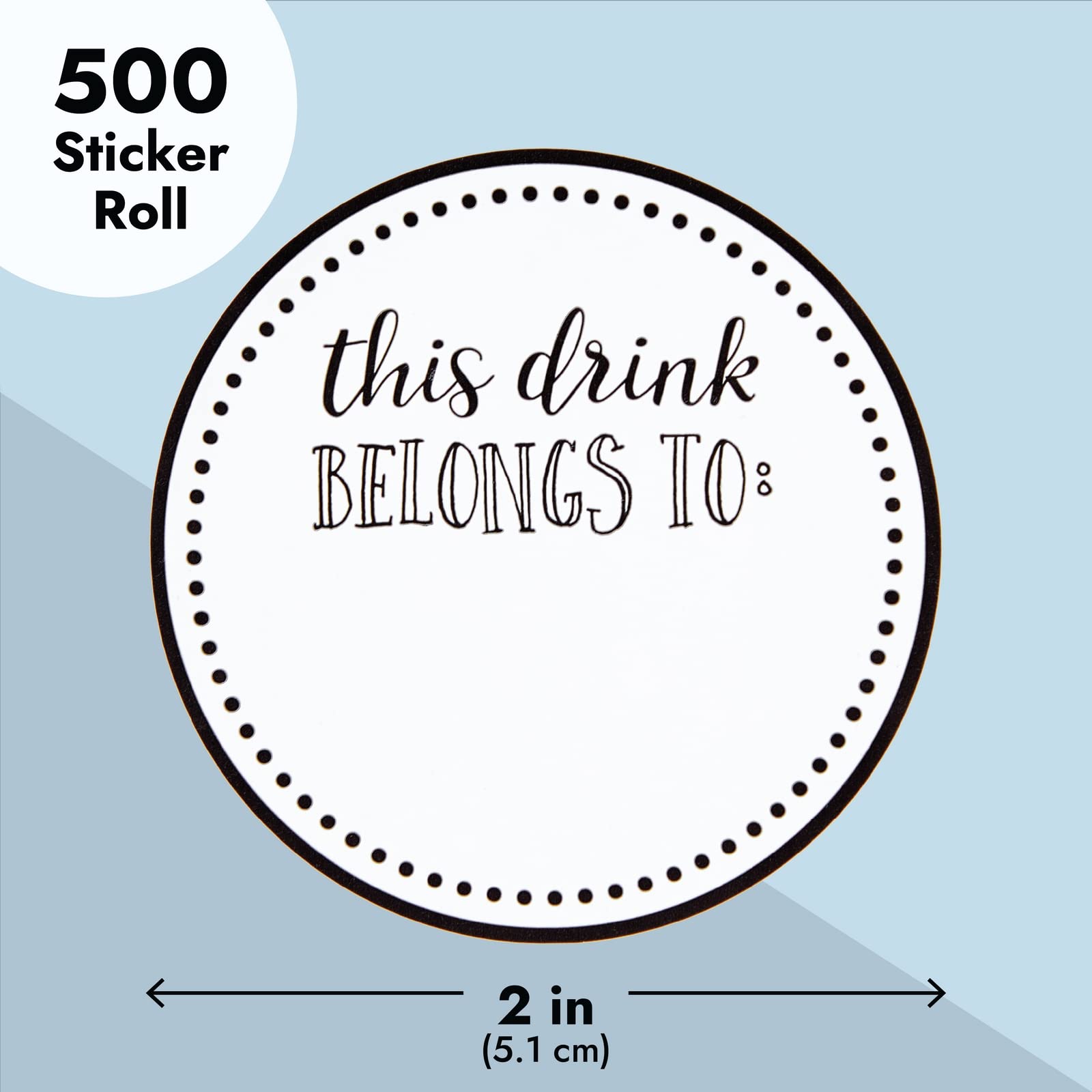 Juvale birthday party cup tags simplify guest drink identification.