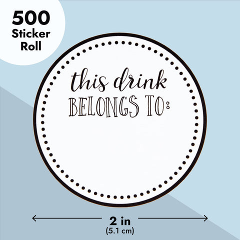 Juvale birthday party cup tags simplify guest drink identification.
