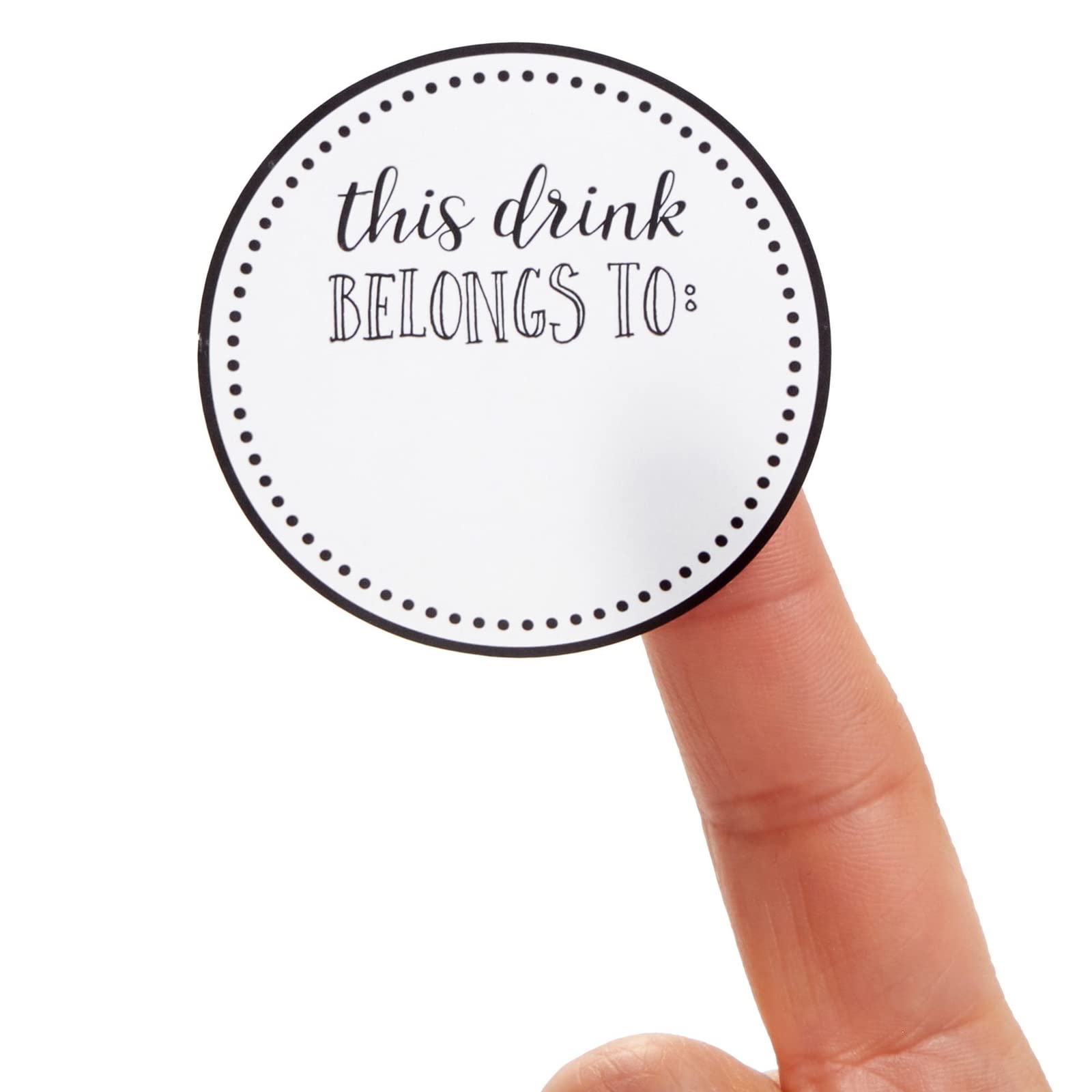 Juvale 2-inch cup labels provide ample space for names.