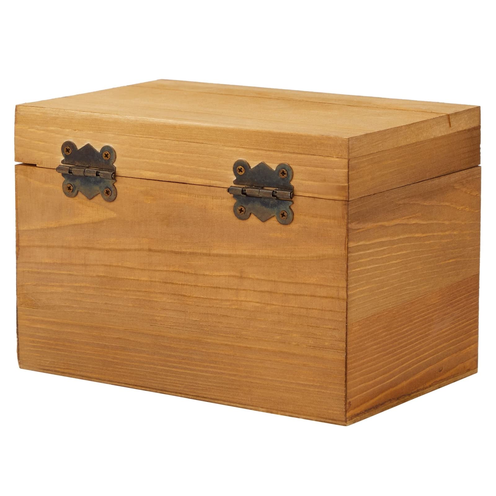 Compact Juvale recipe box fits neatly on countertops or shelves.