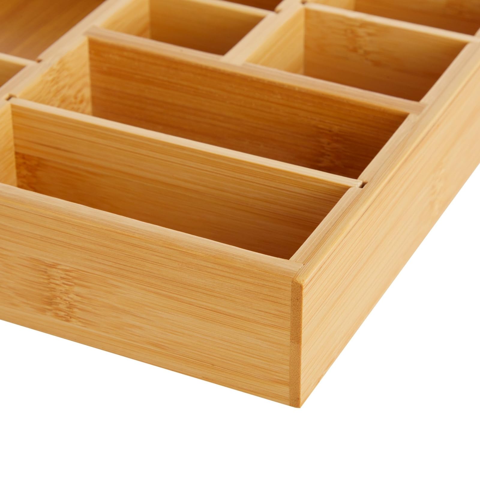 Juvale compact bamboo drawer divider for quick access