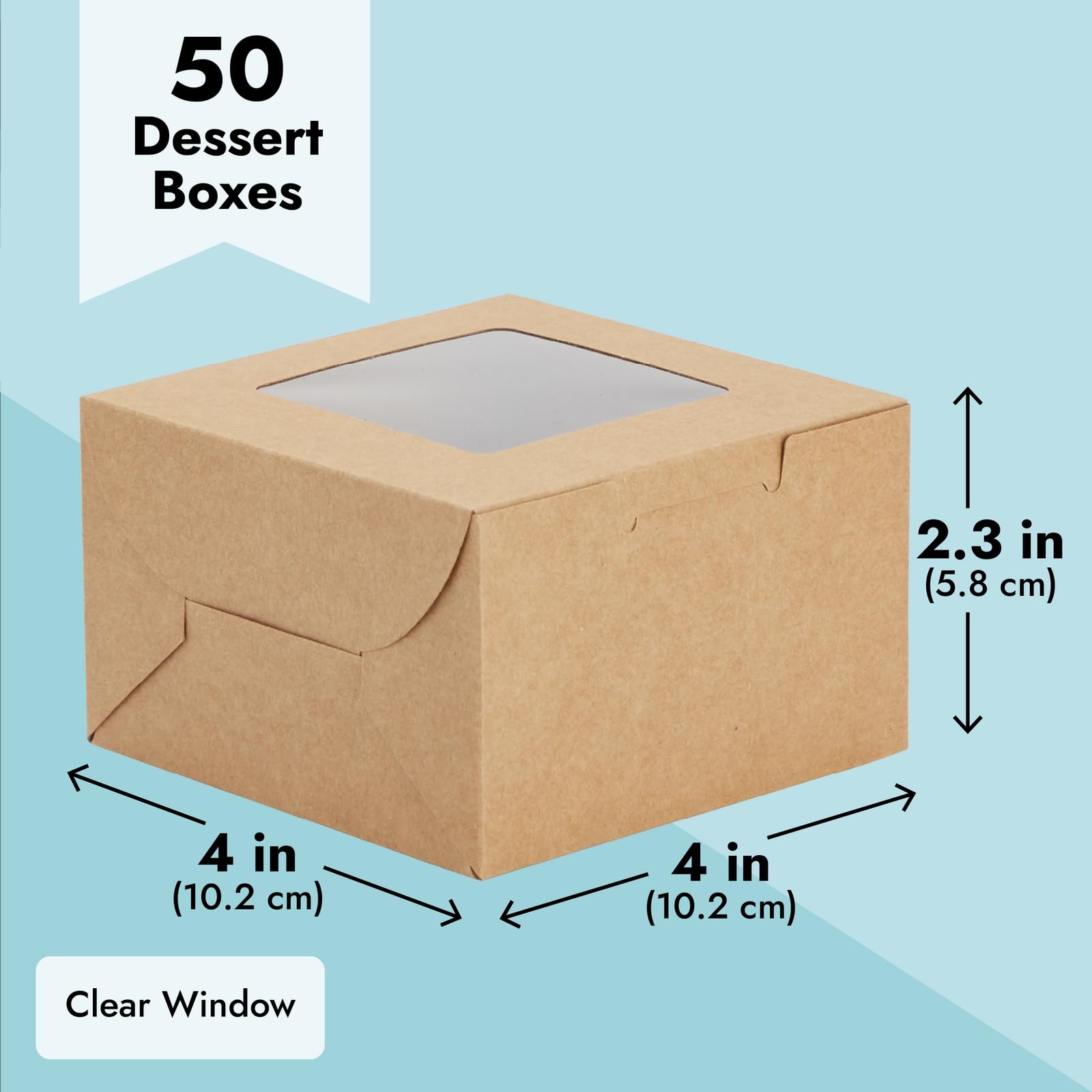 Juvale 50-pack pastry boxes ideal for gifts, events, and party favors.