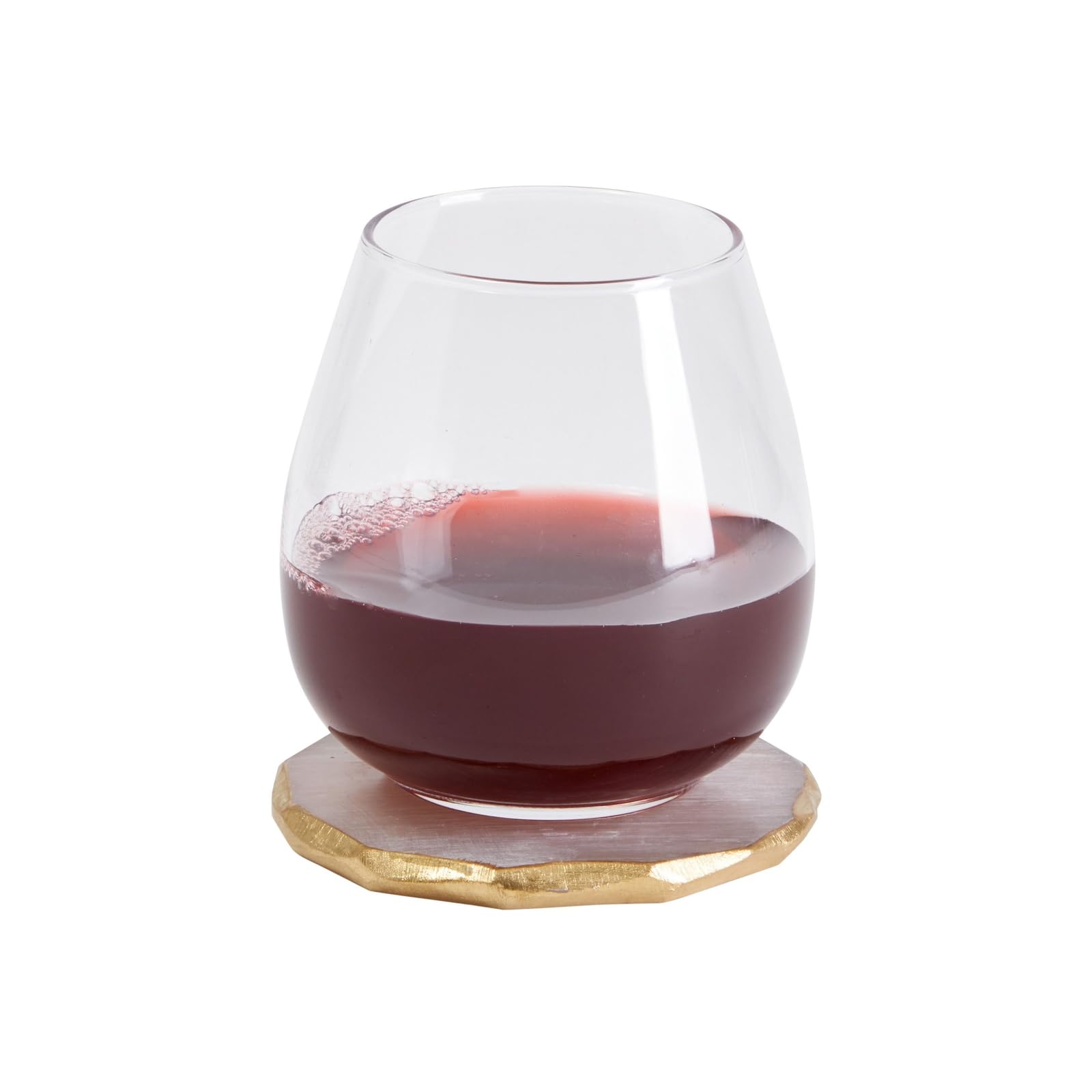 Juvale crystal coaster set adds refined decor to living spaces.