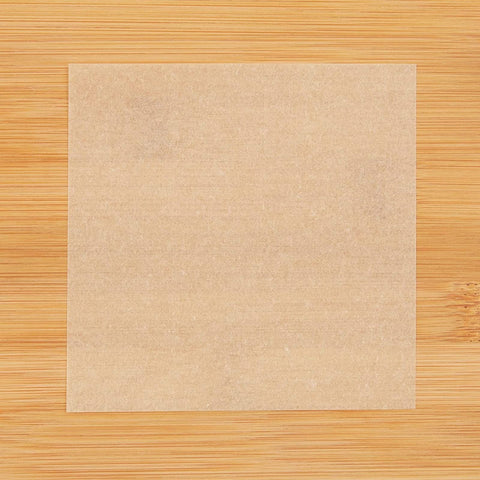 Juvale parchment squares fit most hamburger presses for neat patties