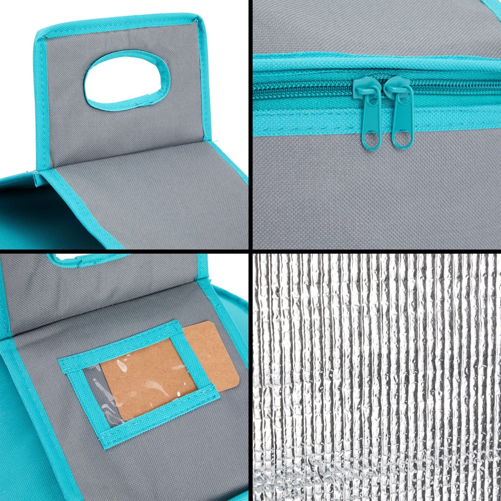 Juvale carrier features a clear ID compartment for quick potluck identification