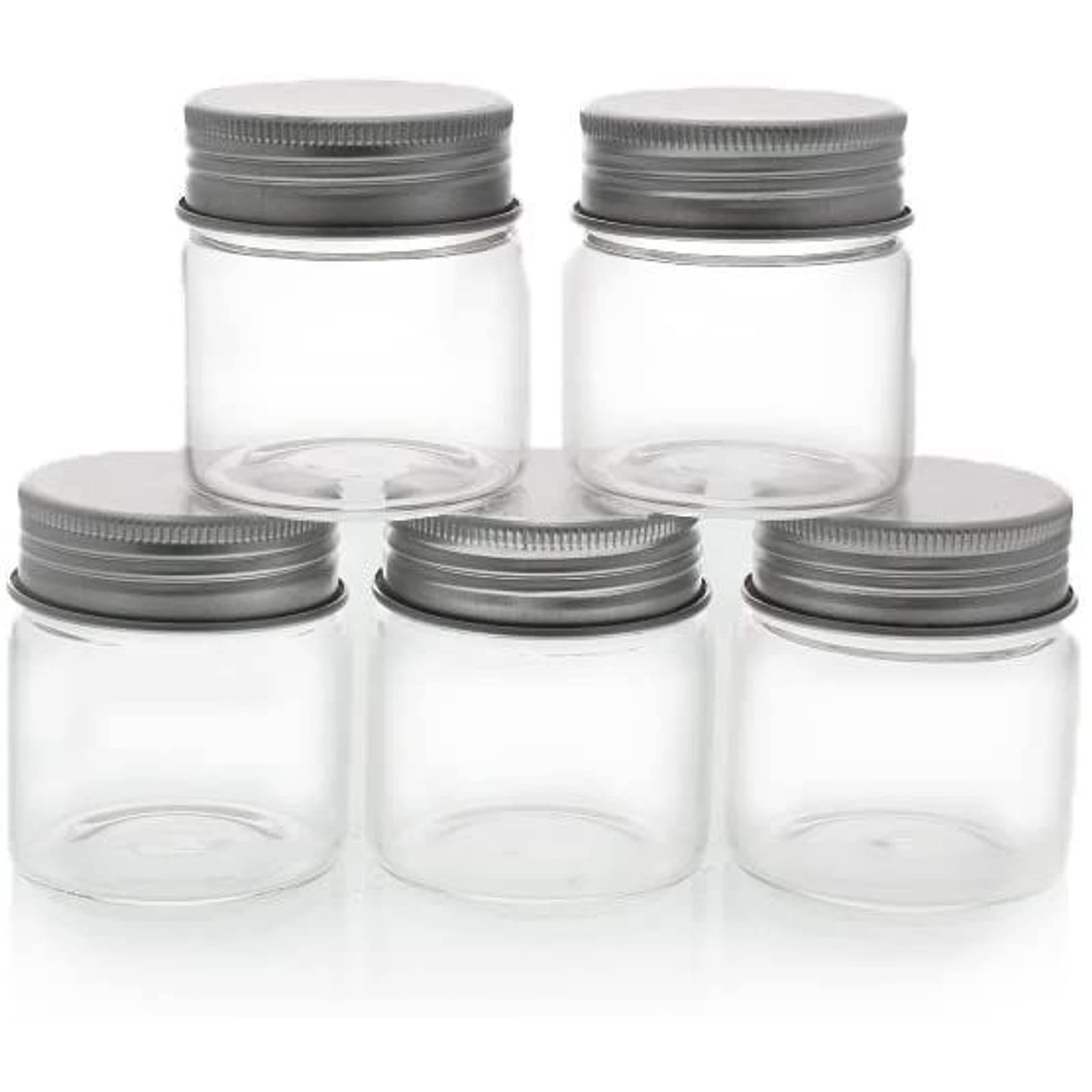 Juvale mini glass jars with lids for spices, keeps flavors fresh and organized