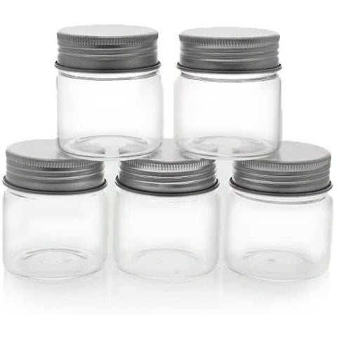 Juvale mini glass jars with lids for spices, keeps flavors fresh and organized