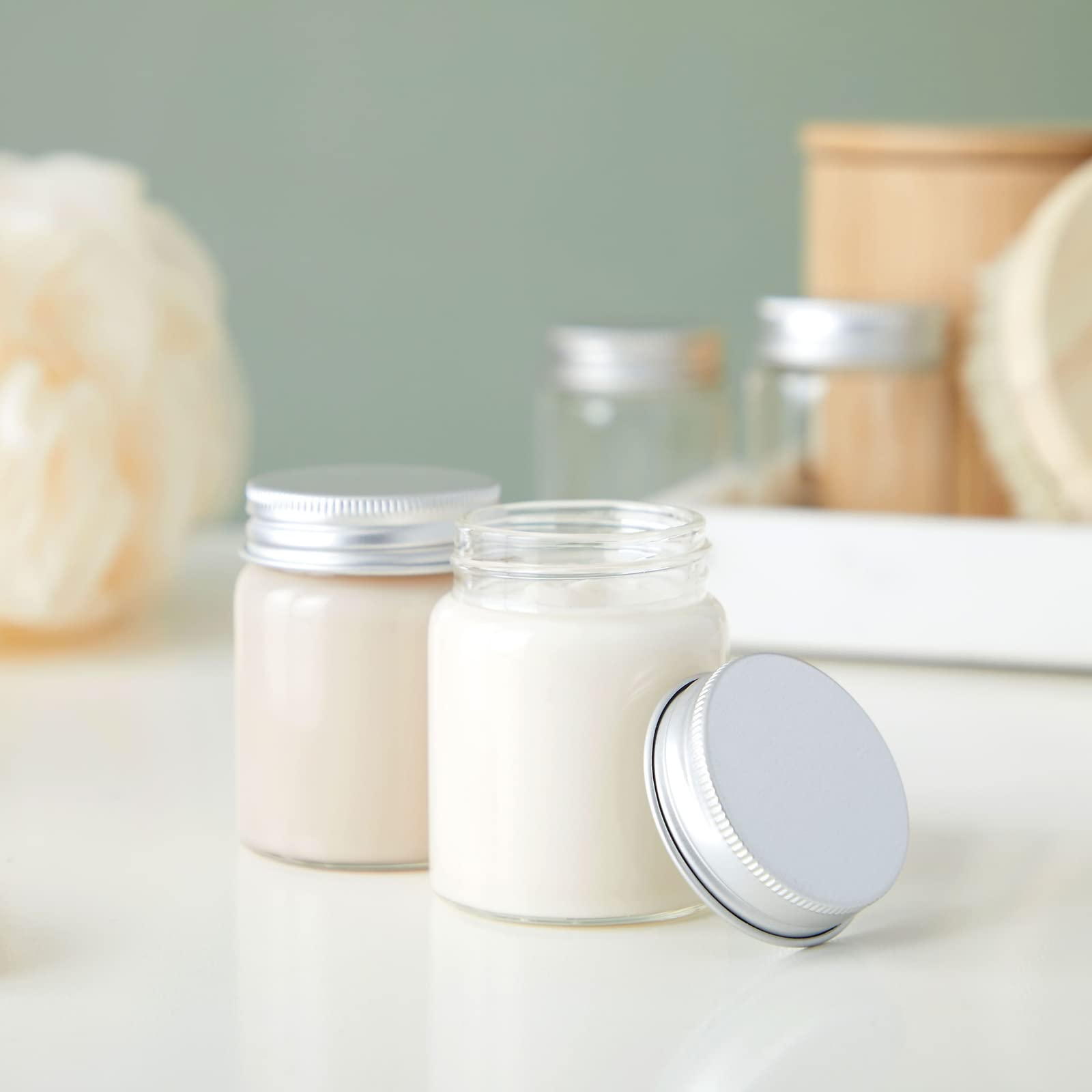 Juvale mini glass jars with lids ideal for crafts and art supplies
