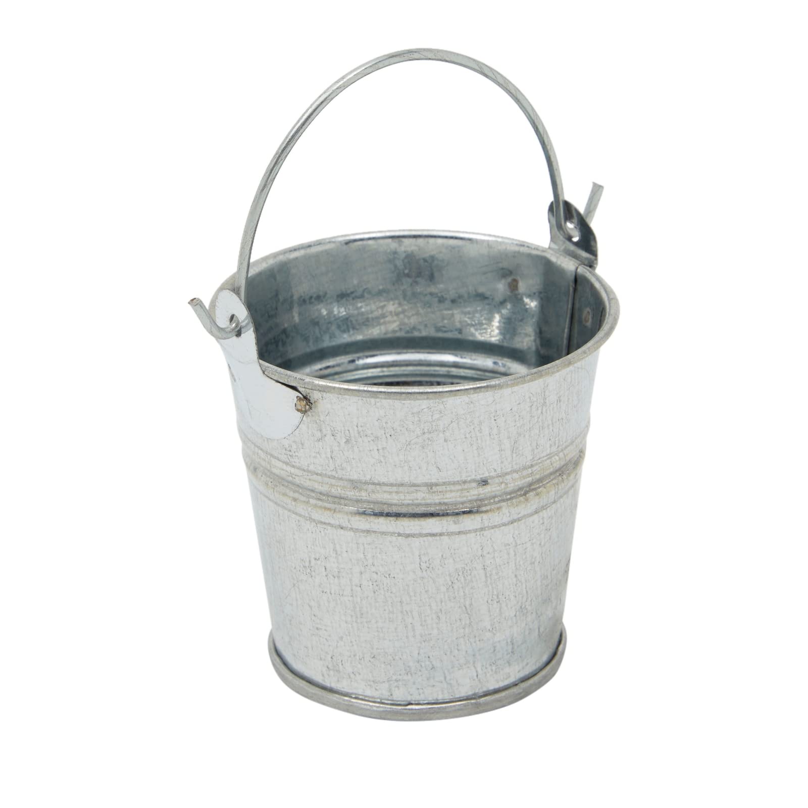Juvale festive mini buckets filled with candies for goodie bags.