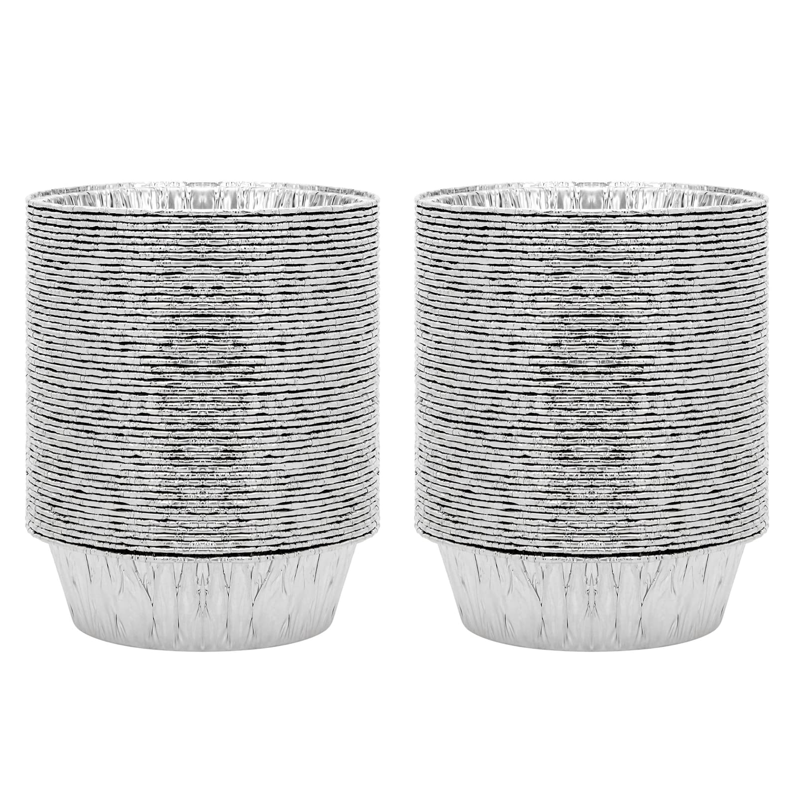 Juvale 100-pack of disposable pans for large-batch baking.
