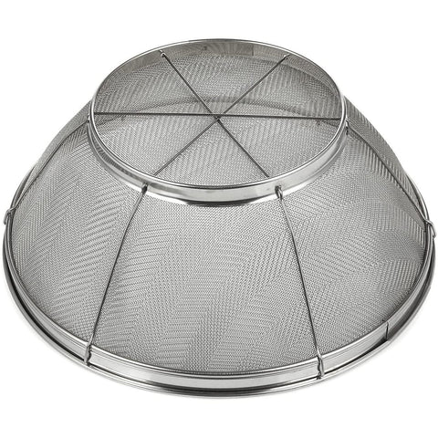 Juvale pasta strainer for rinsed noodles after boiling.
