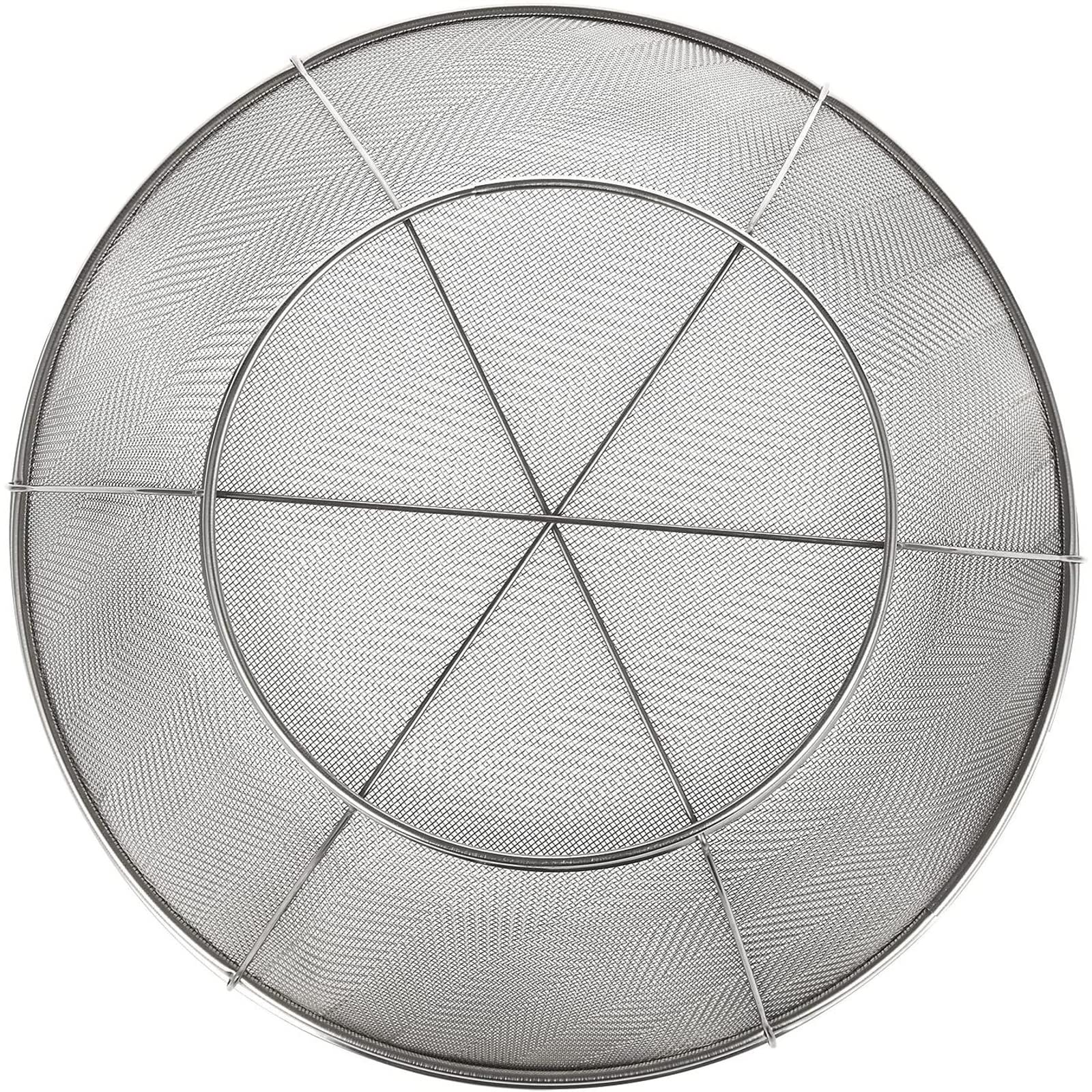 Juvale stable-design strainer rests securely on the counter during use.