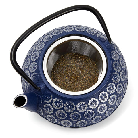 Juvale teapot stainless-steel infuser enables versatile blends.