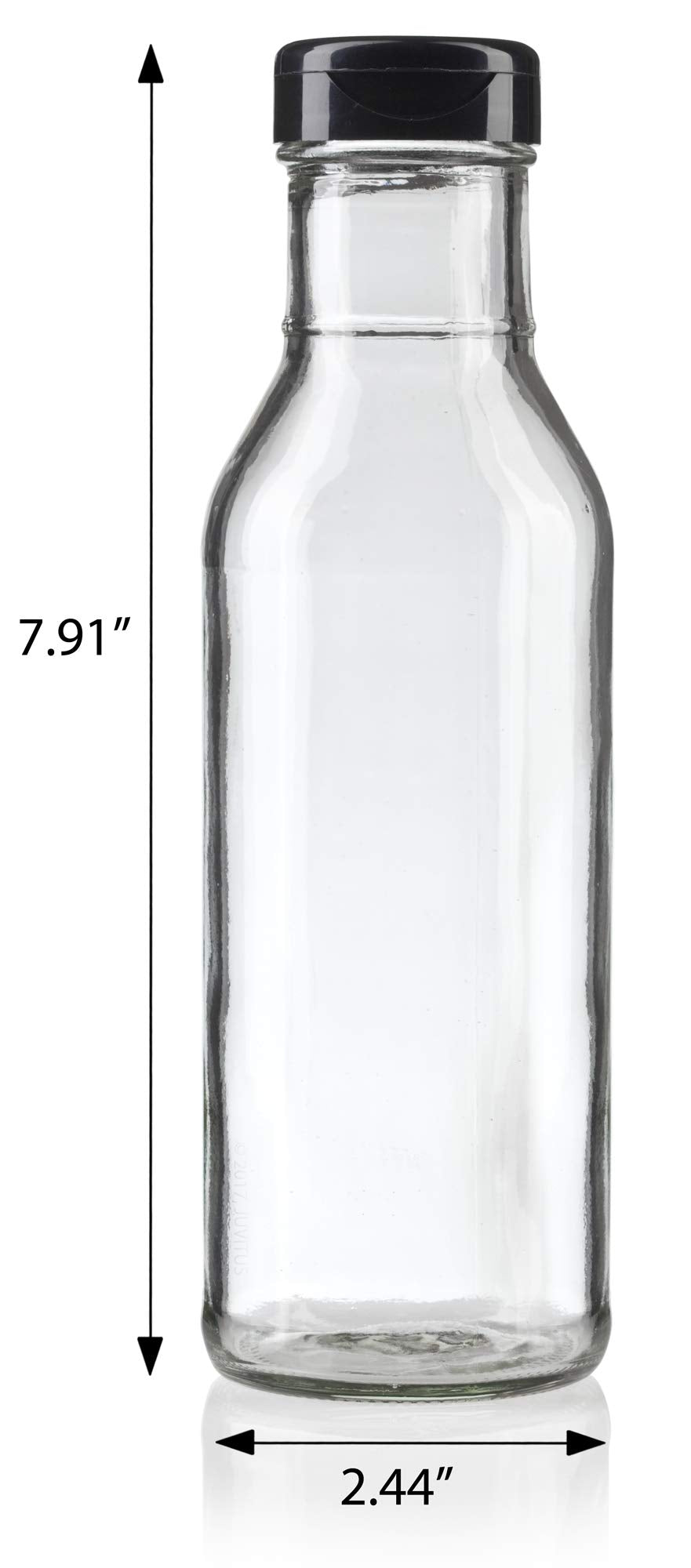 JUVITUS drip-resistant flip-top cap on a bottle for mess-free pouring.