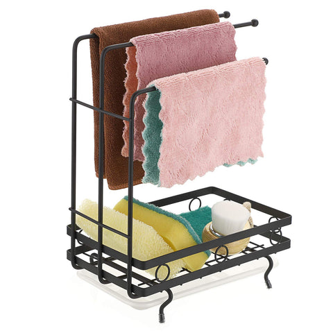 JUXYES non-slip feet stabilize the caddy on countertops