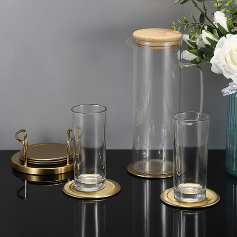 JUXYES six-pack coasters in gift-ready packaging