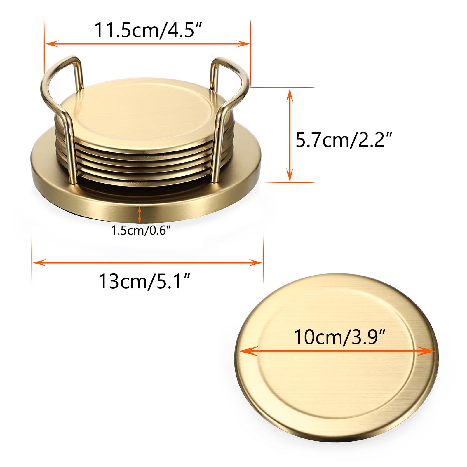 JUXYES sponge-bottom coaster protects surfaces while absorbing moisture