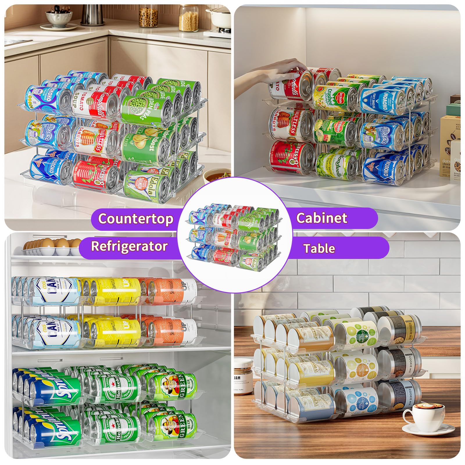 JUYUANHOM fits pantry and fridge spaces for versatile placement.