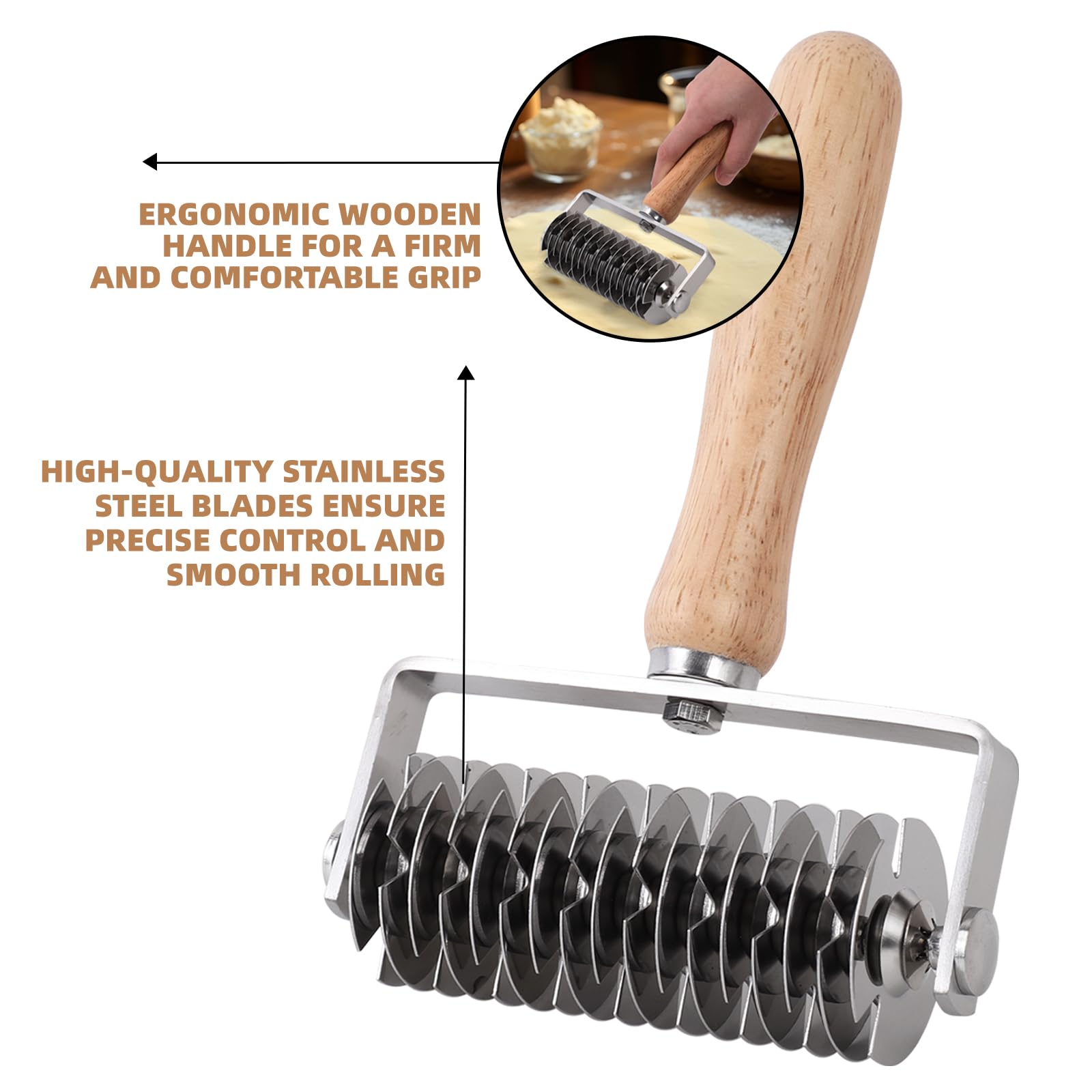 JuyVerq cutter is dishwasher safe for quick cleanup after baking.
