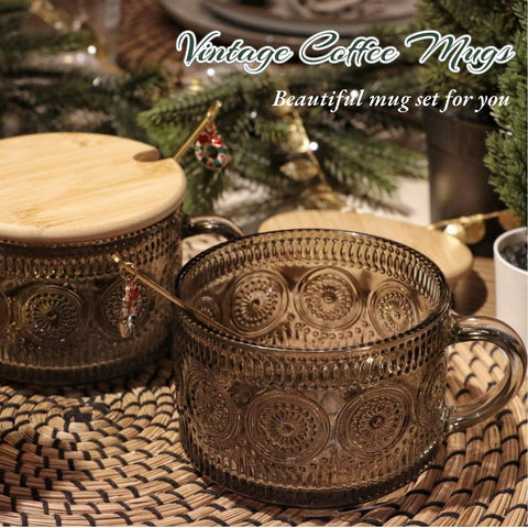 JVJRFQ bamboo lids add natural charm and keep drinks fresh.