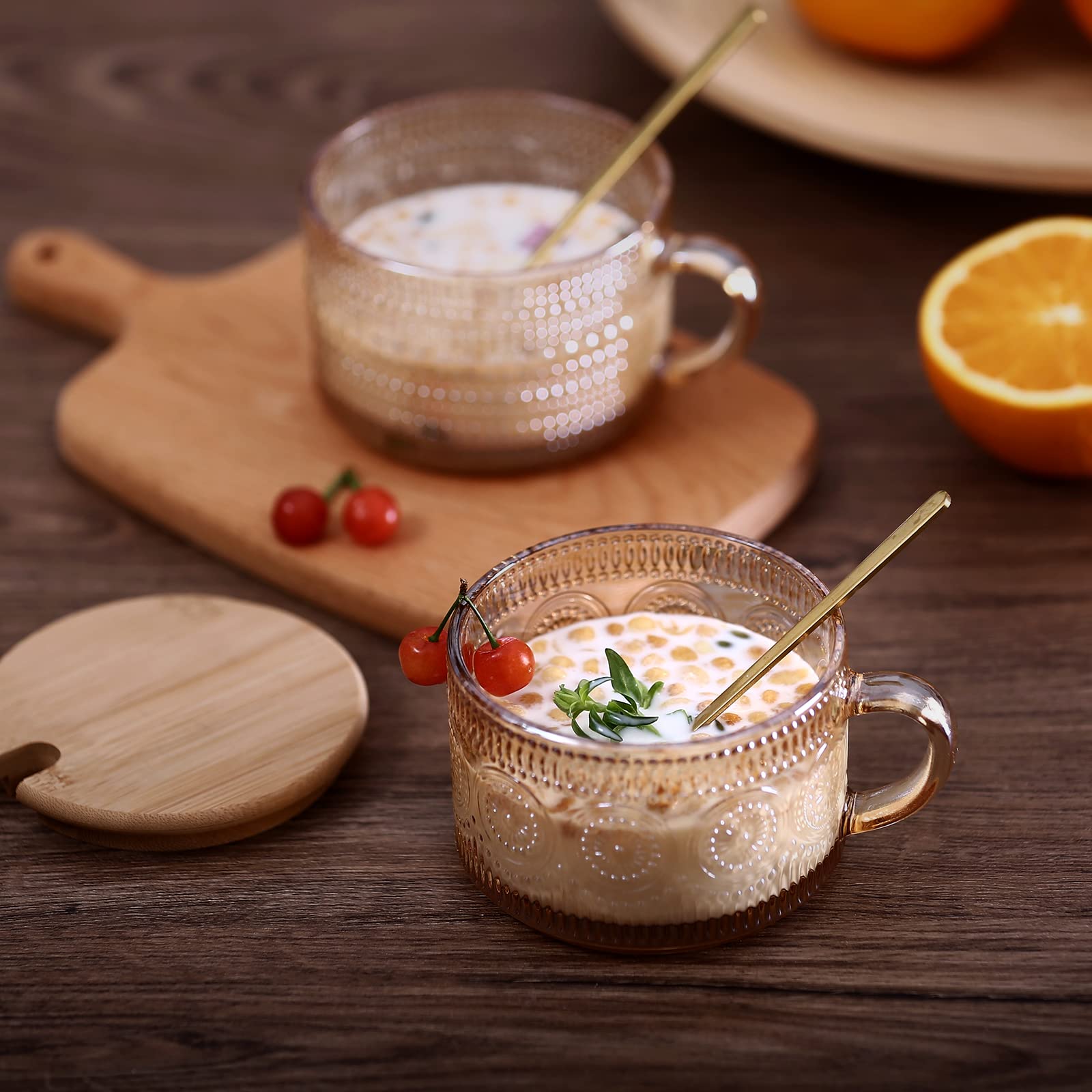 JVJRFQ golden spoon set for convenient mixing with mugs