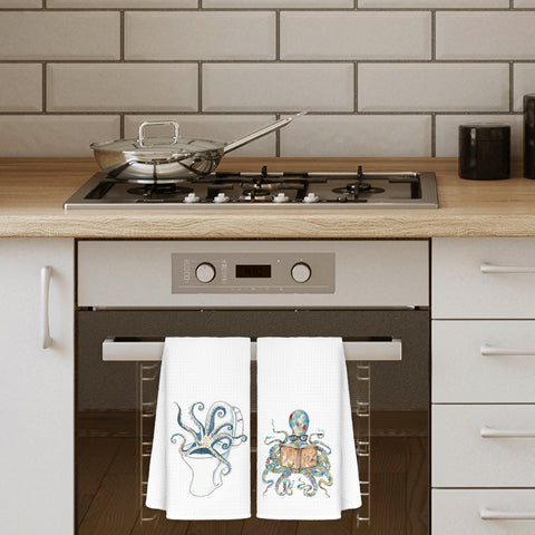 Jvpke decorative octopus towels in a bathroom setting, stylish and absorbent.