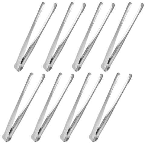 JXHAPY 8-pack kitchen tongs displayed for versatile cooking and serving