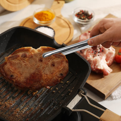 JXHAPY multi-purpose tongs suitable for cooking, plating, and BBQ