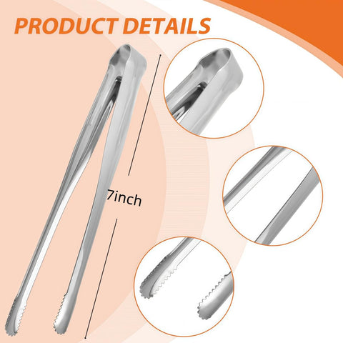 JXHAPY serrated tips kitchen tongs grip small pieces securely