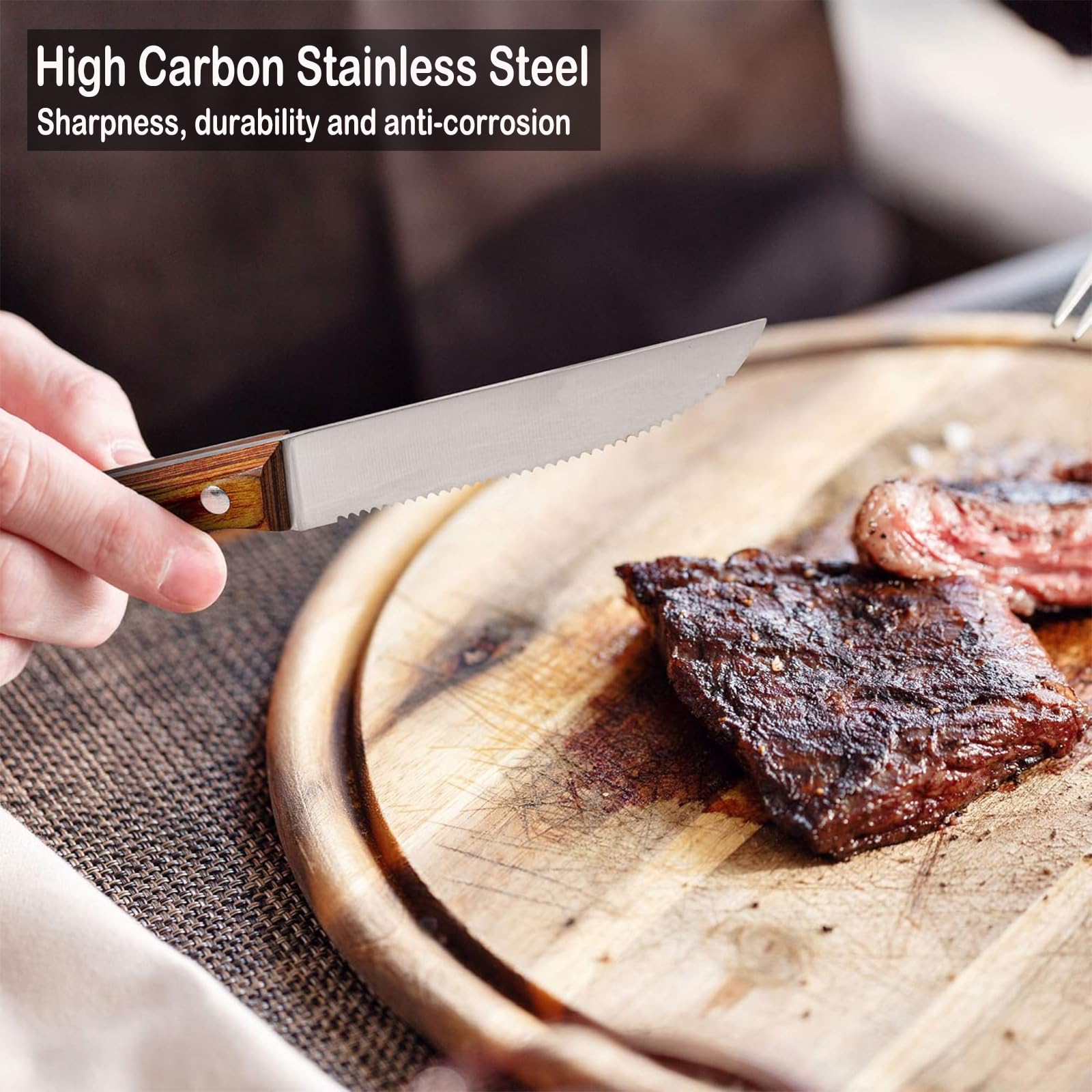 JXWING corrosion-resistant high-carbon German steel ensures lasting performance.