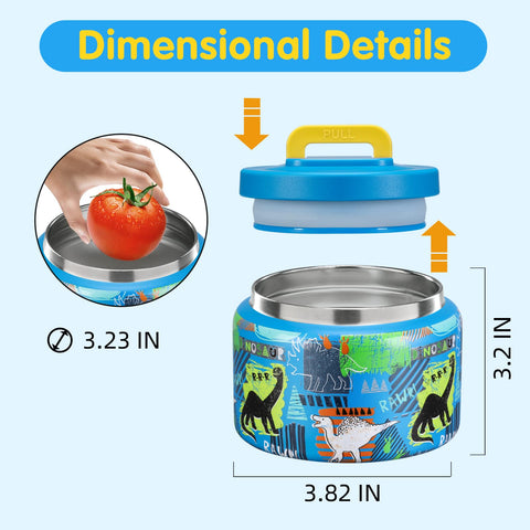 JXXM vacuum insulation keeps foods warm or cold for hours.