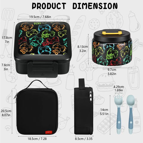 JXXM insulated lunch bag black preserves temperature for warm or cool meals.