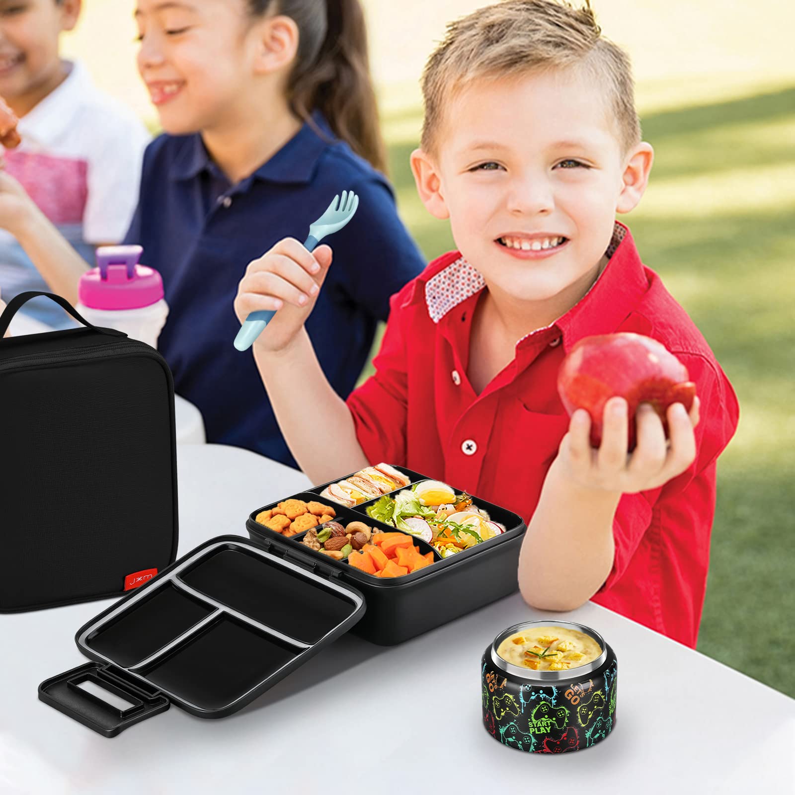 JXXM kid-friendly cutlery adds convenience for lunch time.