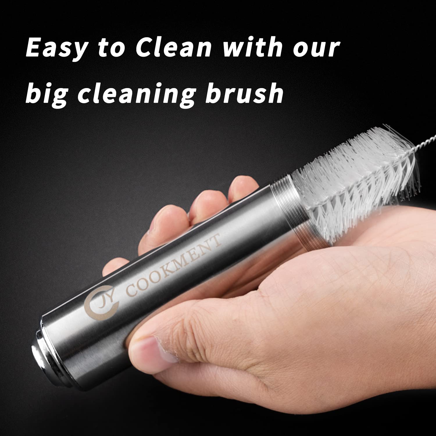 Cleaning brushes included for quick disassembly and dishwasher-safe cleanup