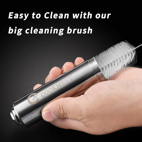 Cleaning brushes included for quick disassembly and dishwasher-safe cleanup