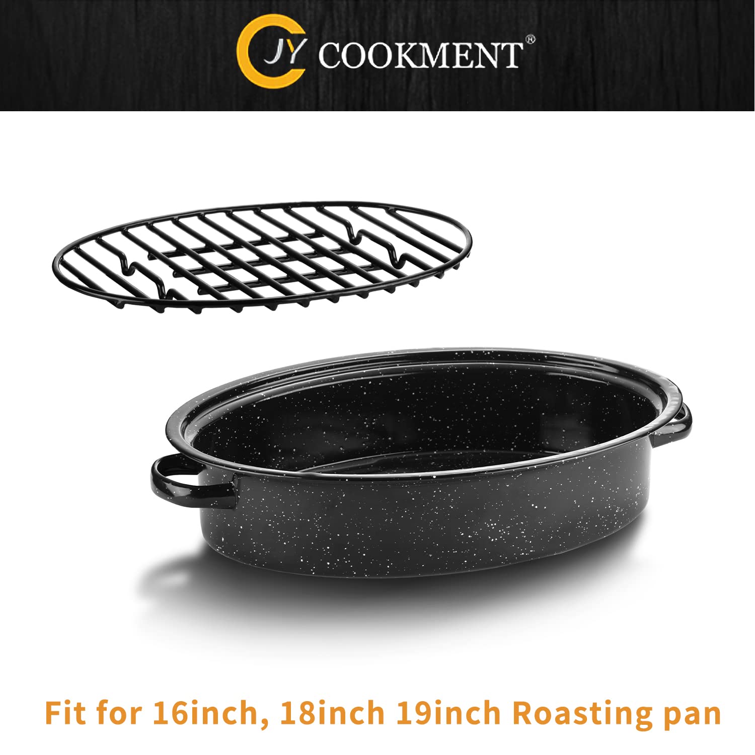 JY COOKMENT oven-safe to 575°F supports roasting, grilling, drying