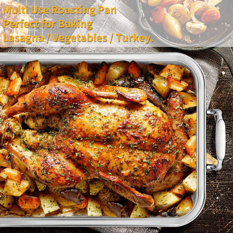 JY COOKMENT sturdy riveted handles ensure a secure grip when transferring hot food.