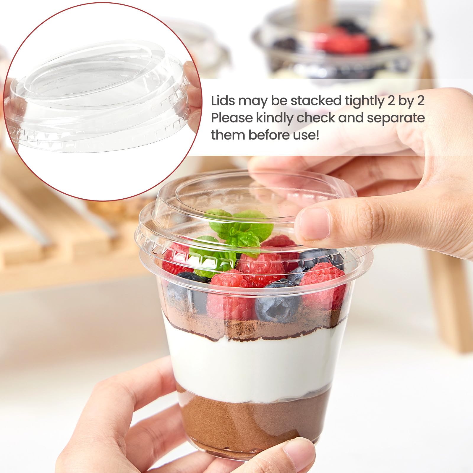 Jycnolm disposable dessert cups simplify hosting with convenient post-event disposal