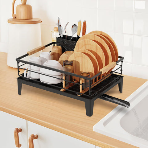 JYPS dish drying rack quick assembly requires no tools and simple setup.