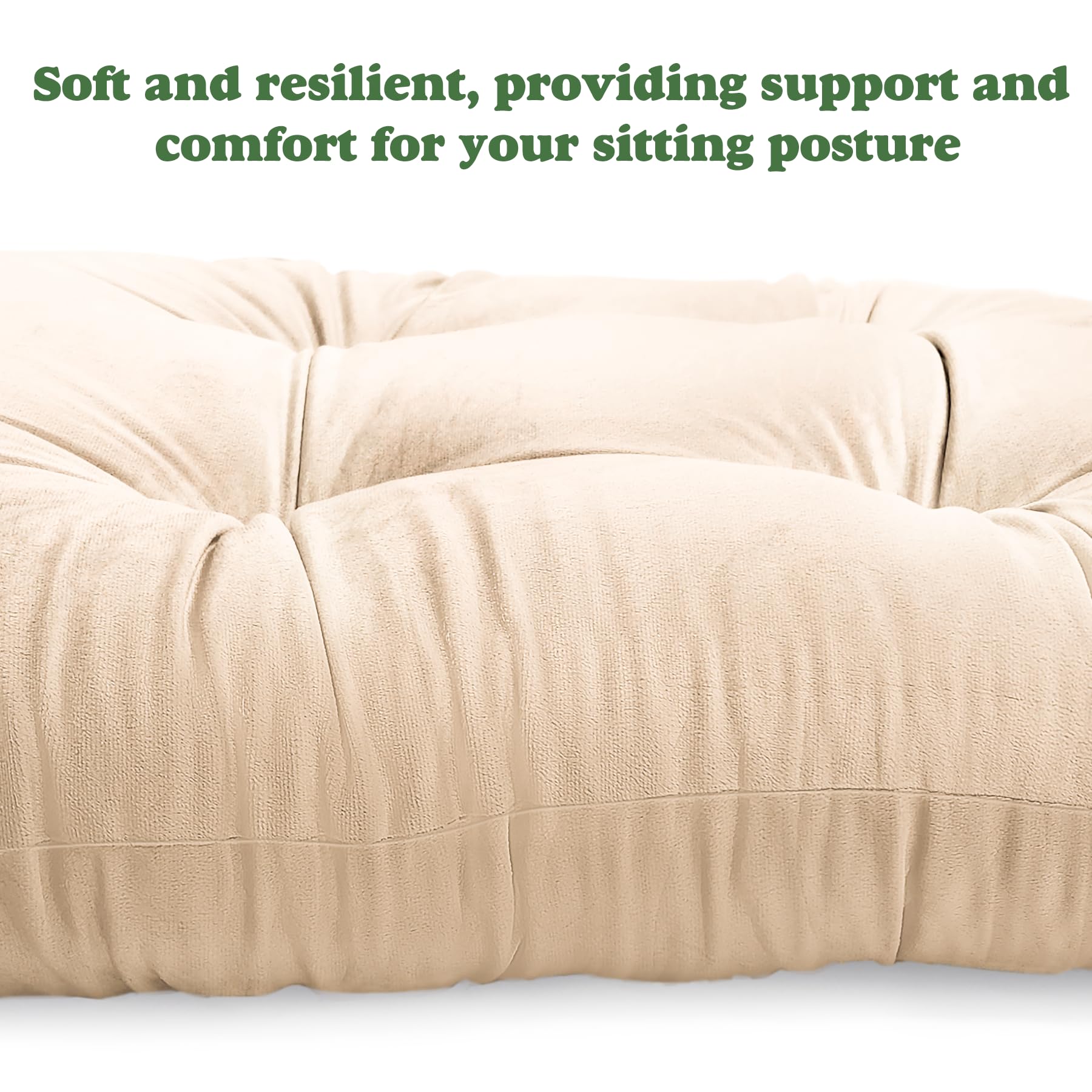 JZHLLA glider rocker cushion anti-slip backing detail beige