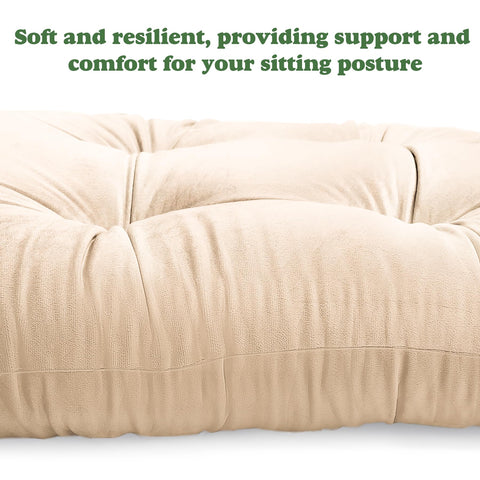 JZHLLA glider rocker cushion anti-slip backing detail beige