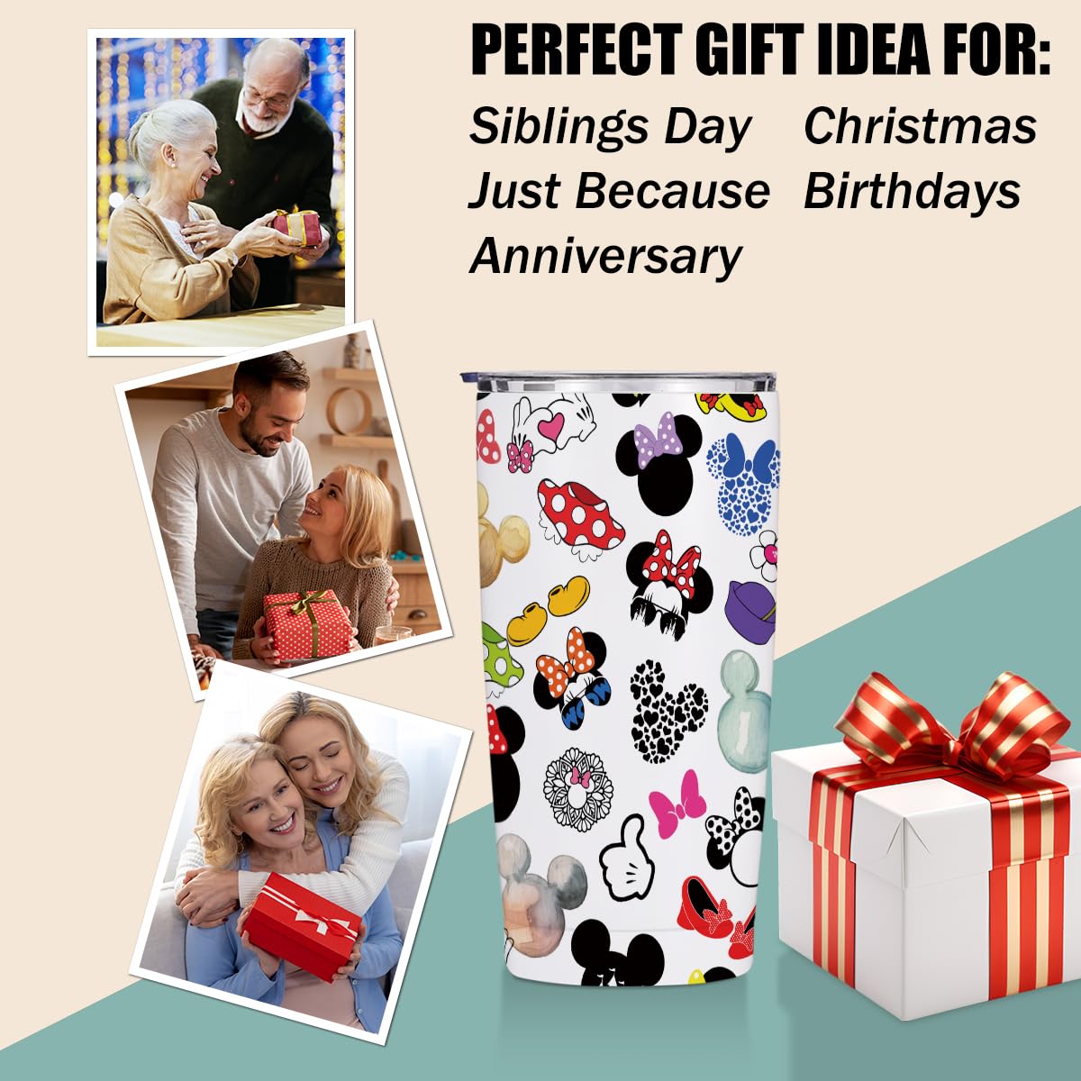Jztco Gift-Ready Skinny Tumbler with lid and straw suits gifting.